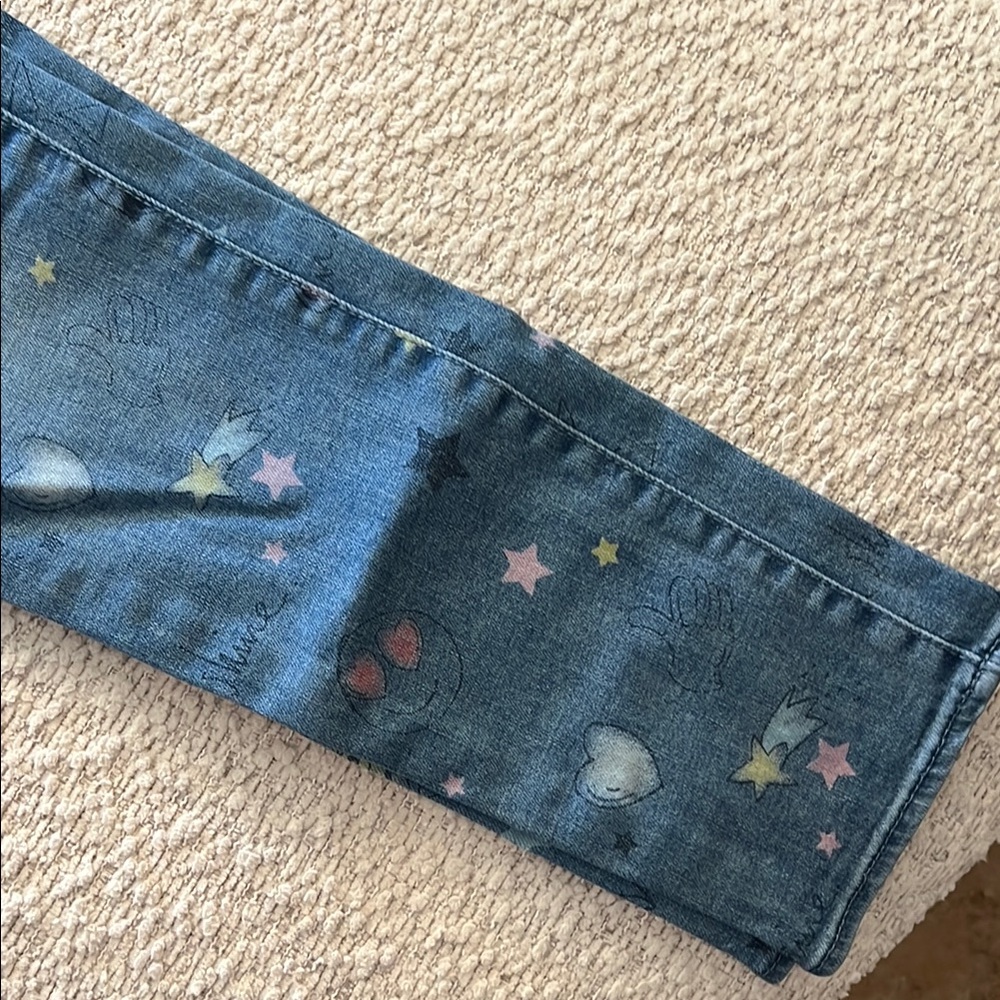 GAP Blue Jeggings with Distressed Artistic Design - Picture 4 of 8